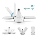 Lâmpada Bulbo LED Pétalas 60W Dobrável Ajustável Multi-Ângulos Luminária de 4 Folhas