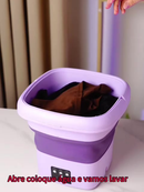 Mini máquina de lavar roupa dobrável portátil automática  bivolt 