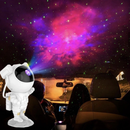 Projetor Luz Led Astronauta Galáxia Estrelas Nebulosa Iluminação Noturna Luminária Lâmpada Divertida Controle USB