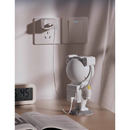 Projetor Luz Led Astronauta Galáxia Estrelas Nebulosa Iluminação Noturna Luminária Lâmpada Divertida Controle USB