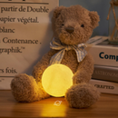 Luminária Lua Cheia 3D LED com Base 