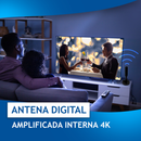 Antena Digital Interna e Externa Full HDTV 4K – Sinal Aberto com Alta Qualidade