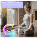 Luminária LED e Caxinha de Som G-Speaker Com Relógio e Carregador Sem Fio - Branco