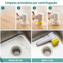 Escova de Limpeza Sem Fio 5 em 1 – Limpador Multiuso Prático com Cabeças Intercambiáveis