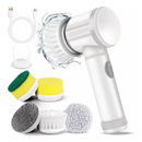 Escova de Limpeza Sem Fio 5 em 1 – Limpador Multiuso Prático com Cabeças Intercambiáveis