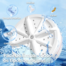 Mini Máquina de Lavar Roupas no Balde ou Bacia Portátil e Ultrassônica - USB