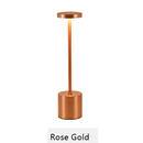 Luminária de Mesa Touch LED Recarregável Sem Fio - Candeeiro Dimerizável em Alumínio