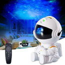 Projetor Luz Led Astronauta Galáxia Estrelas Nebulosa Iluminação Noturna Luminária Lâmpada Divertida Controle USB