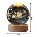 Mini Luminária Decorativa Globo LED - Lua Galáxia Sistema Solar Astronauta 