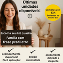 Kit 3 Quadros Cabeceira Família Coração Geométrico Amor + Frase de Parede Variados