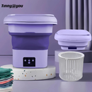 Mini máquina de lavar roupa dobrável portátil automática  bivolt 
