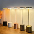 Luminária de Mesa Touch LED Recarregável Sem Fio - Candeeiro Dimerizável em Alumínio