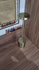 Luminária de Mesa Touch LED Recarregável Sem Fio - Candeeiro Dimerizável em Alumínio