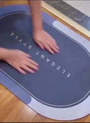 Tapete de Banheiro Antiderrapante Absorvente de Secagem Rápida