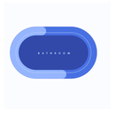 Tapete de Banheiro Antiderrapante Absorvente de Secagem Rápida