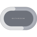 Tapete de Banheiro Antiderrapante Absorvente de Secagem Rápida