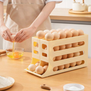 Porta Ovos Deslizante Organizador Para Geladeira De 4 Camadas Automática Rolantes