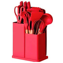 Kit de Utensílios de Cozinha Luxo – 19 Peças com Tábua em Silicone