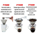 Filtro de Café Inox Reutilizável com Pegador de Silicone – Modelos 101, 102 e 103