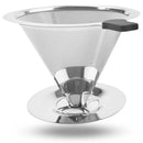 Filtro de Café Inox Reutilizável com Pegador de Silicone – Modelos 101, 102 e 103