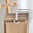 Kit Cabide Multifuncional para Calças em Inox com 5 Divisórias – Branco