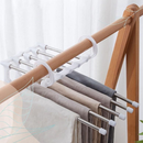 Kit Cabide Multifuncional para Calças em Inox com 5 Divisórias – Branco